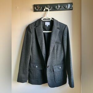 Judith and Charles wool Gray Blazer